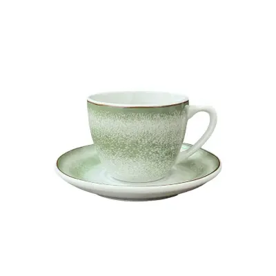 Set skodelica za črno kavo Rainbow 90ml / 6 kos / zelena / porcelan