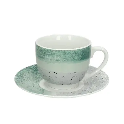 Skodelica za belo kavo, čaj Moon Malachite 330ml / porcelan