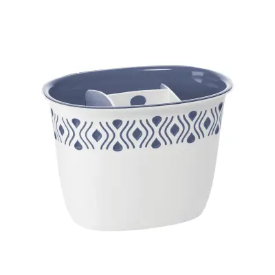 Tosca odcejalnik za pribor 19,5x13,5xh14 belo-moder / pvc