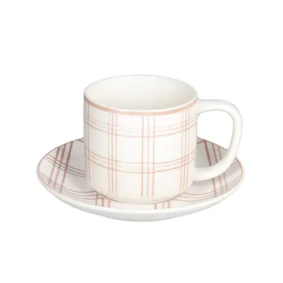 Set skodelica za čaj Mandorla 220ml / 6 kos / porcelan