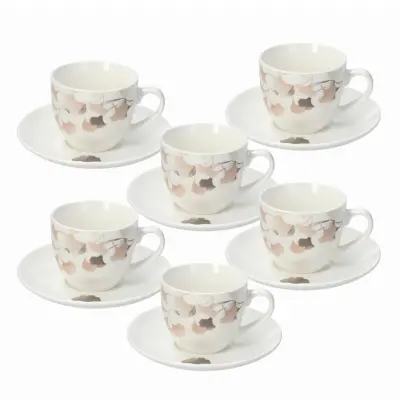 Set skodelica za čaj Poesia Light 200ml / 6 kos / porcelan