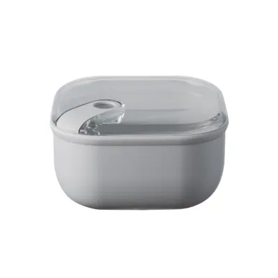 Pull Box posoda za shranjevanje 16x16xh8,7cm / 1l / siva / pvc