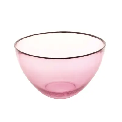 Miba skleda 21cm / roza / steklo