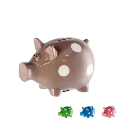 Hranilnik prašiček 15x10xh10cm / več barv / keramika