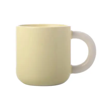 Lonček mug Sherbet 370ml / rumen / porcelan