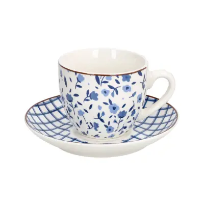 Set skodelica za čaj Cottage 200 ml / 6 kos / porcelan