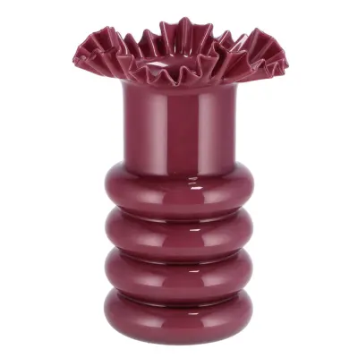 Vaza Todd 21xh30cm / bordo / steklo