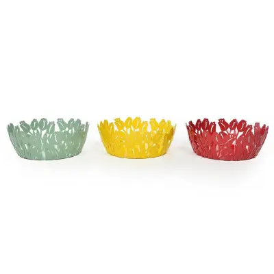 Okrasna skleda Tulipan 20xh7cm / več barv / kovina