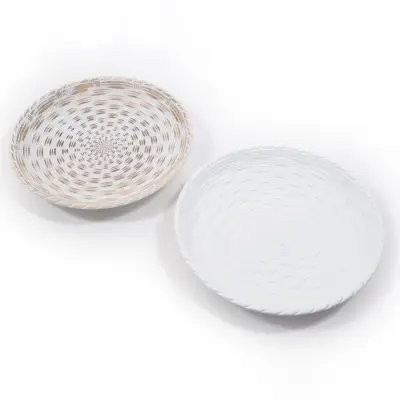 Boho Chic okrasni krožnik 30cm / več barv / les