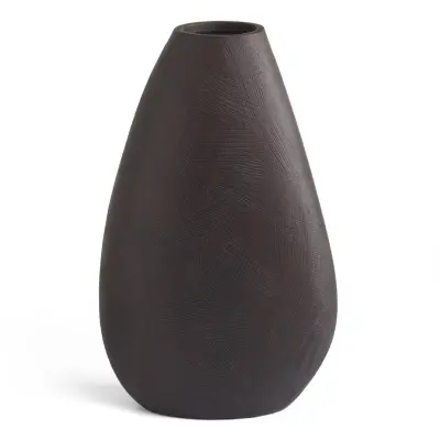 Vaza Africa h41cm / temno rjava / poliresina