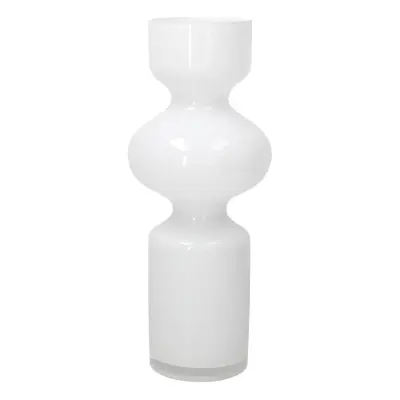 Vaza Wetube h35cm / bela / steklo