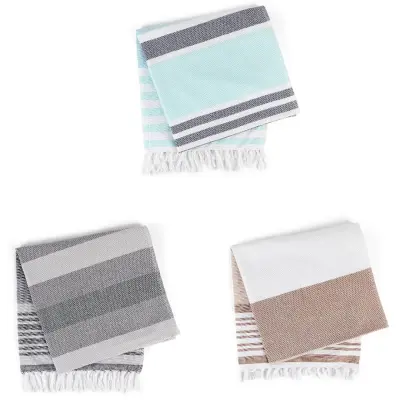 Brisača za na plažo 160x80cm / 420g / več barv / bombaž, poliester