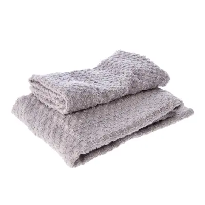 Set brisača Travis 56x36 in 96x53cm / 2 kos / svetlo siva / bombaž