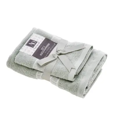 Set brisača Veiga 55x40 in 100x55cm / 2 kos / zelena / bombaž