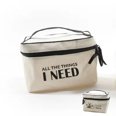 Essentials torba lepotna Beauty 20x12x12cm / več vzorcev / poliester, bombaž