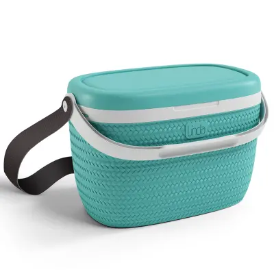 Hladilna torba s pasom Linda 18L / turkizna / pvc