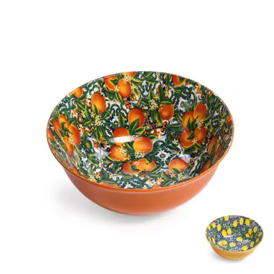 Skleda Agrumi 20xh9cm / več vzorcev / porcelan