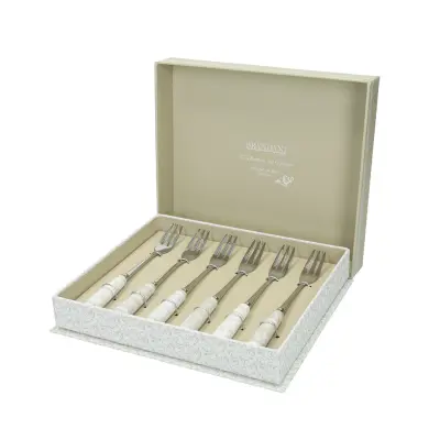 Set desertne vilice Riccioli di Fata 16cm / 6 kos / inox, keramika