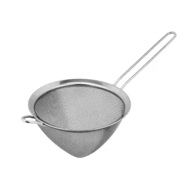 Konično mrežasto cedilo z ročajem 16cm / nerjaveče jeklo 18/10