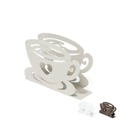 Podstavek za serviete Cup 14,5x4xh11cm / več barv / kovina
