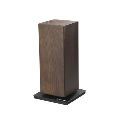 Magnetno stojalo za nože h25,5cm / vrtljivo / les, inox