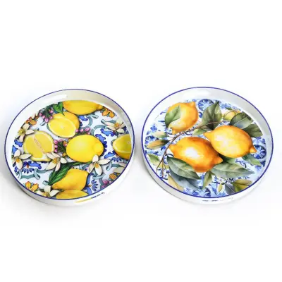 Pladenj Limona 33xh4cm / več vzorcev / plastika
