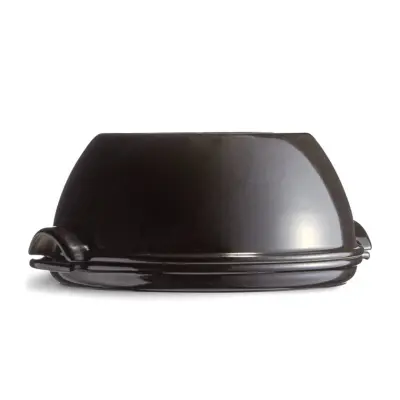 Okrogel pekač kruh s keramičnim pokrovom Fusain 33,5x29,5xh14cm / keramika / črn