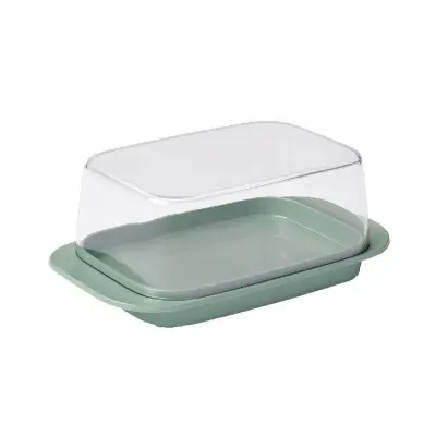 Posoda za maslo / 17x9,8xh6,4cm / zelena / pvc