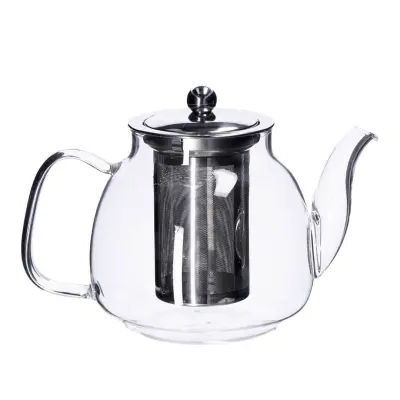 Čajnik s filtrom Boro 900ml / borosilikatno steklo, inox