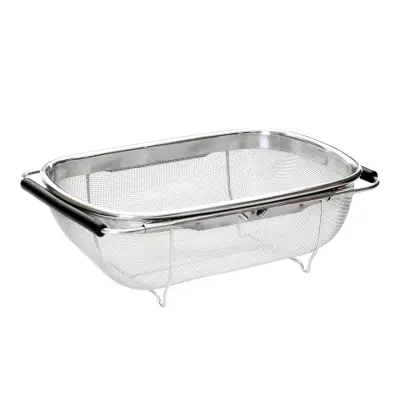 Zložljivo cedilo za pomivalno korito 29-43cm x19cm / inox