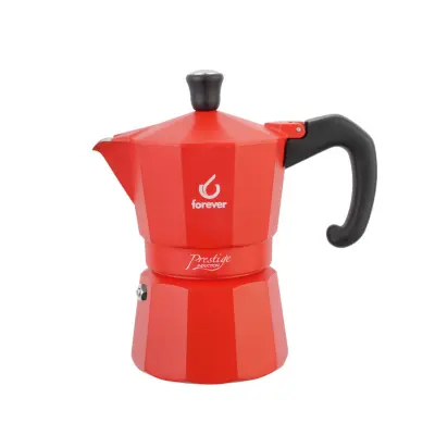 Kafetiera Miss Prestige Rdeča / za 6 skodelic / aluminij / indukcija