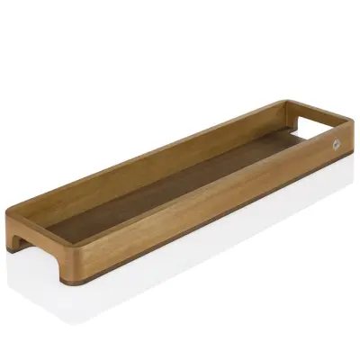 Pladenj 60x15,5xh5cm / pravokoten / les akacija, oreh