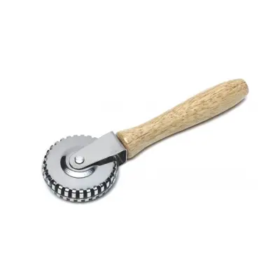 Dvojno kolesce za zapiranje testa 23,5x7cm / inox, les