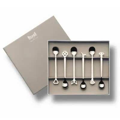 Set kavnih žličk Evento Moka / 6 kos / inox