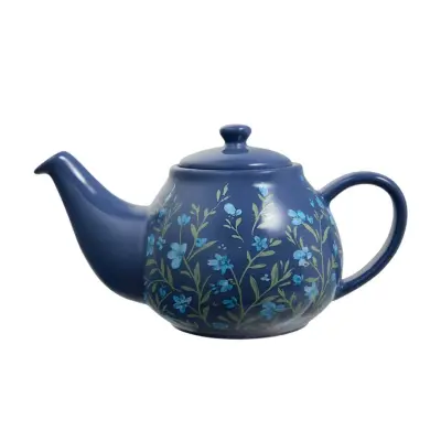 Čajnik za poparke Olde English 650ml / moder / porcelan