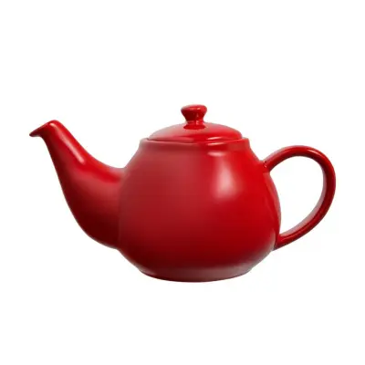 Čajnik za poparke Olde English 650ml / rdeč / porcelan