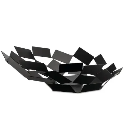 Skleda za sadje Scirocco 41,6,x37,5xh15cm / ovalna / črna / inox