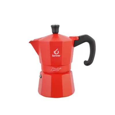 Kafetiera Miss Prestige Rdeča / za 2 skodelici / aluminij / indukcija