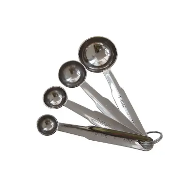 Set 4kos merilne žličke 1 - 2,5 - 5 - 15 ml / inox