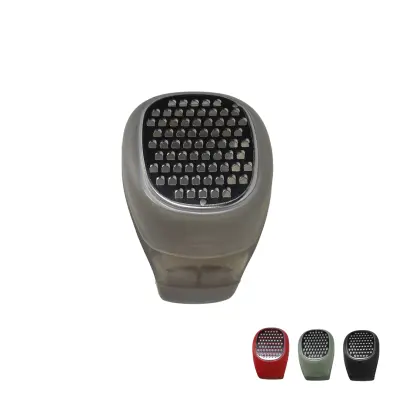 Mini ribežen s posodico 5x5,5xh6,5cm / več barv / plastika, inox