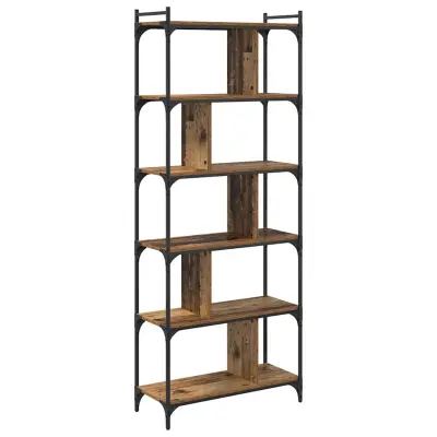 vidaXL Knjižna omara Star les 76 x 32 x 192 cm Konstruiran les