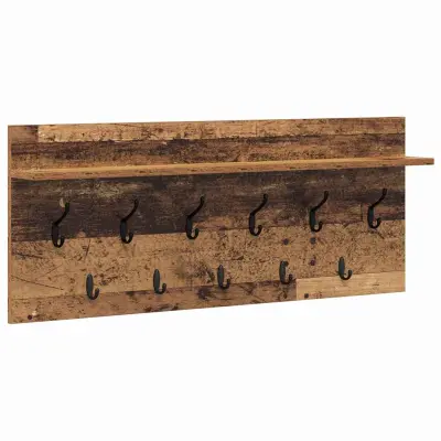 vidaXL Nadwyčajna obešalnik za plašče Star les 100 x 40 x 12 cm
