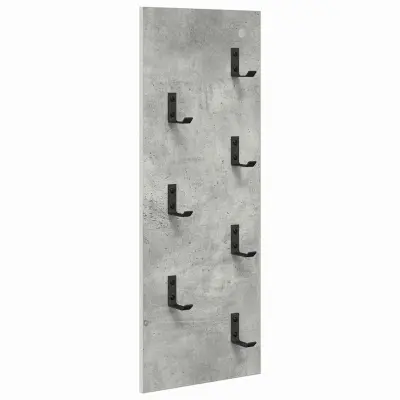 vidaXL Nadwyčajna obešalnik za plašče Betonsko siva 30 x 1,5 x 80 cm