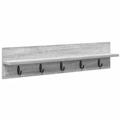 vidaXL Nadwyčajna obešalnik za plašče Siva Sonoma 80 x 10,5 x 18 cm