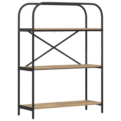 vidaXL Knjižna polica Umetni hrast 80 x 30 x 109 cm Konstruiran les