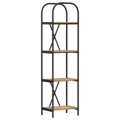 vidaXL Knjižna polica Umetni hrast 40 x 30 x 146 cm Konstruiran les