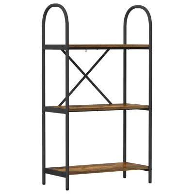 vidaXL Knjižna polica Dimljeni oreh 60 x 30 x 109 cm Konstruiran les