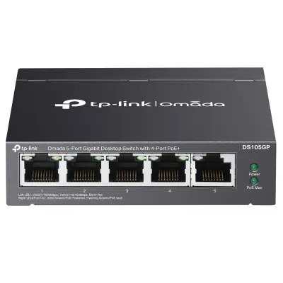 Mrežno stikalo TP-LINK Omada DS105GP 5-port Gigabit PoE+ RJ45 Unmanaged