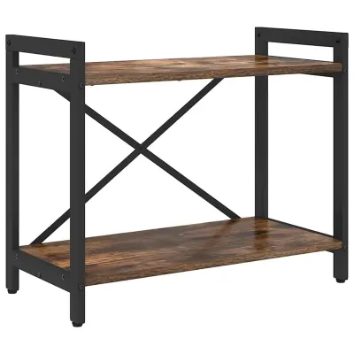 vidaXL Knjižna polica Dimljeni oreh 60 x 30 x 50 cm Konstruiran les