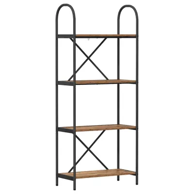 vidaXL Knjižna polica Star les 60 x 30 x 146 cm Konstruiran les